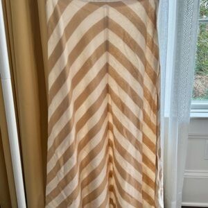 Zara A-Line Maxi Linen Skirt